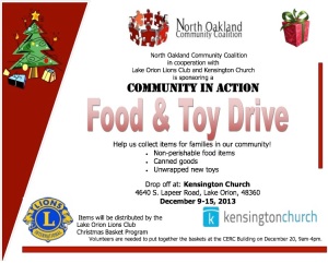 Community In Action Food and Toy Drive